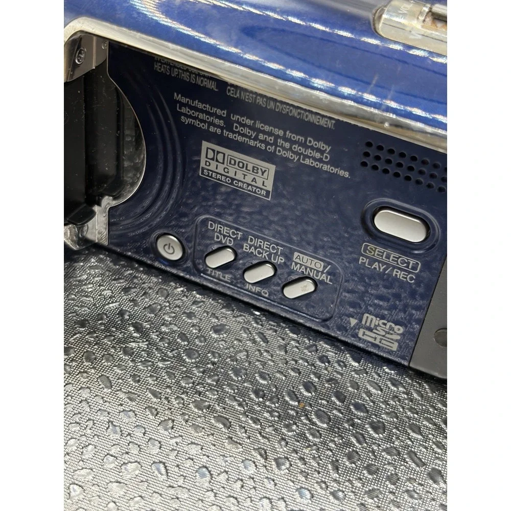 JVC Everio GZ-MG330AU 30GB HDD Digital Video Camcorder Blue Not Tested W/battery